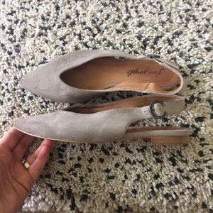 Free people grey suede flats